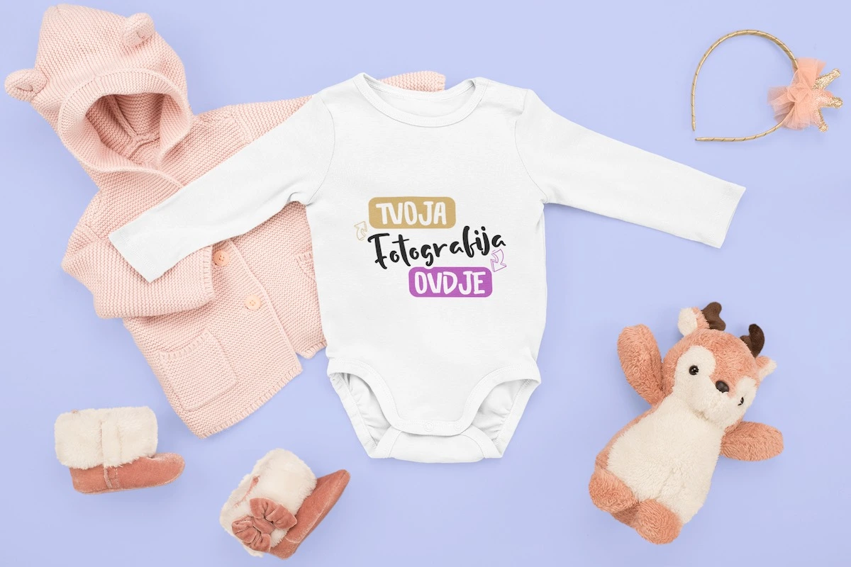 Bodi od biopamuka s dugim rukavima na puppynator.hr