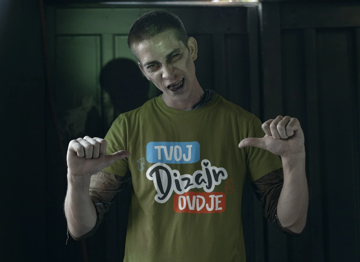 Halloween tisak na muškoj majici - puppynator.hr